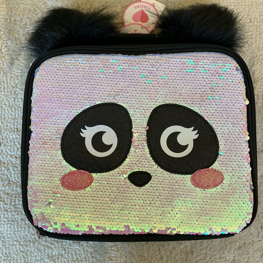 NEW: Justice Panda Flip Sequin Lunchbox